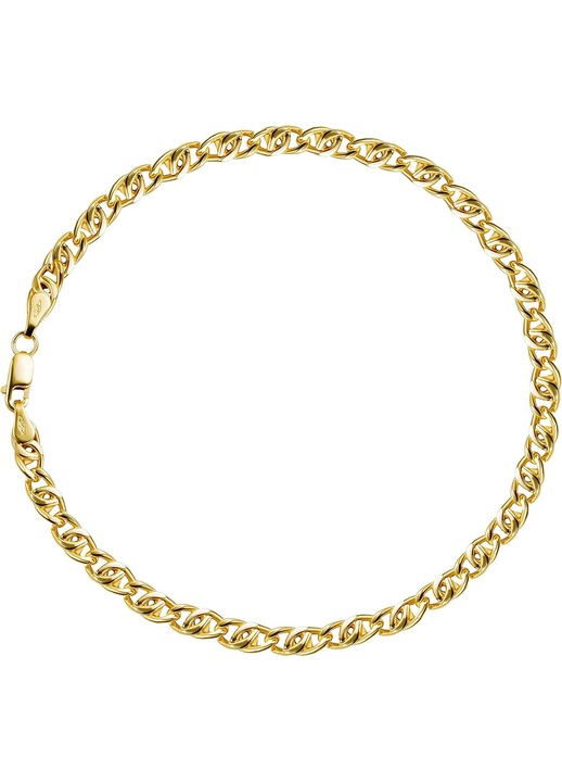 Bratara Aur Galben 14K (585) 4mm Latime, 19-21cm Lungime