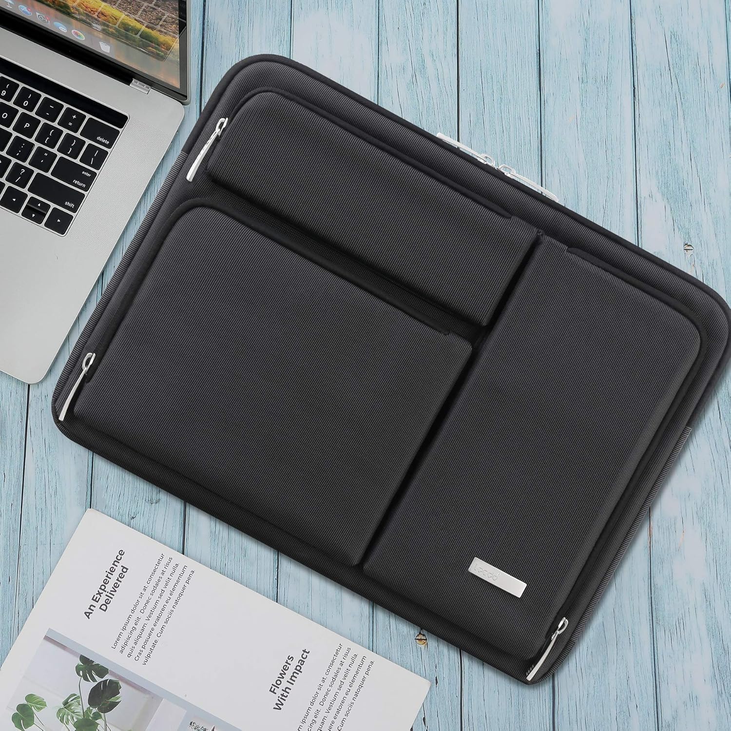 Husa Laptop Lacdo 11.6-15.6 Inch, Protectie 360°, Impermeabila