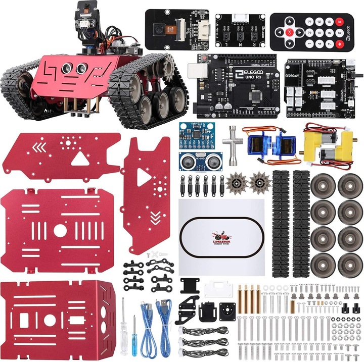 Комплект интелигентен робот ELEGOO за Arduino, с FPV камера и Bluetooth модул