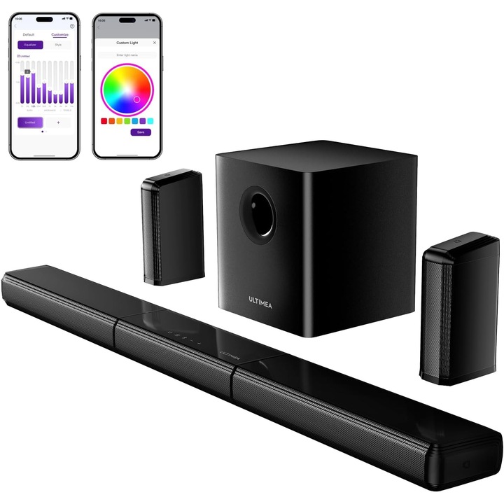 Soundbar Apollo S70 Ultra 7.1ch, Sunet Virtual Surround, RGB