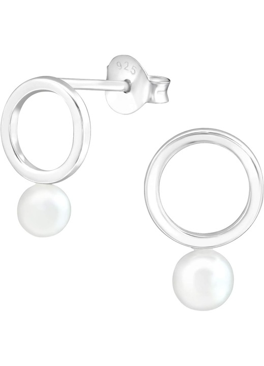 Cercei rotunzi Laimons din argint 925 pentru copii, 12 mm