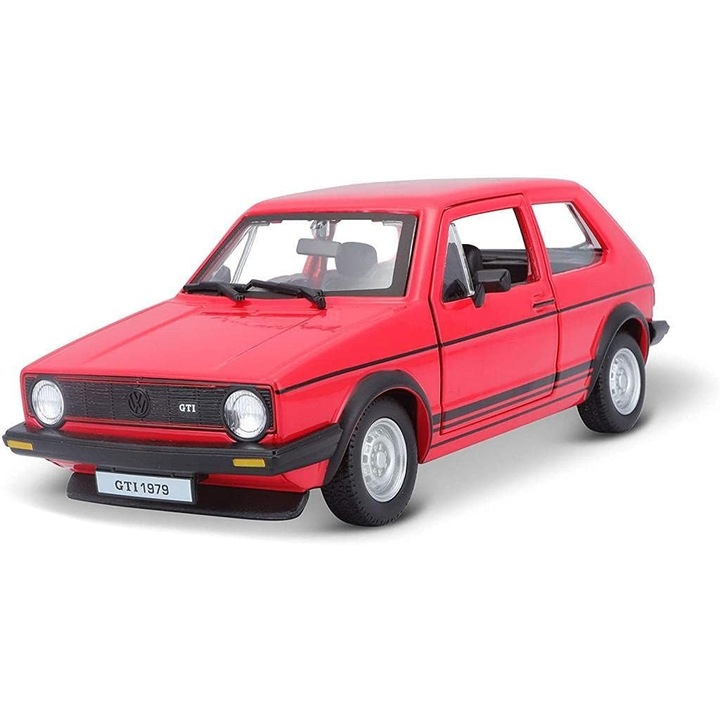 Autómodell VW Golf GTi mk1 1979 Piros 1:24 Bburago