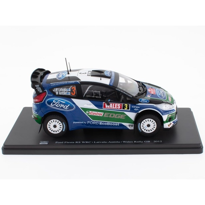 Fém Kisautó Ford Fiesta WRC 1:24 - Latvala-Anttila - Rally GB 2012