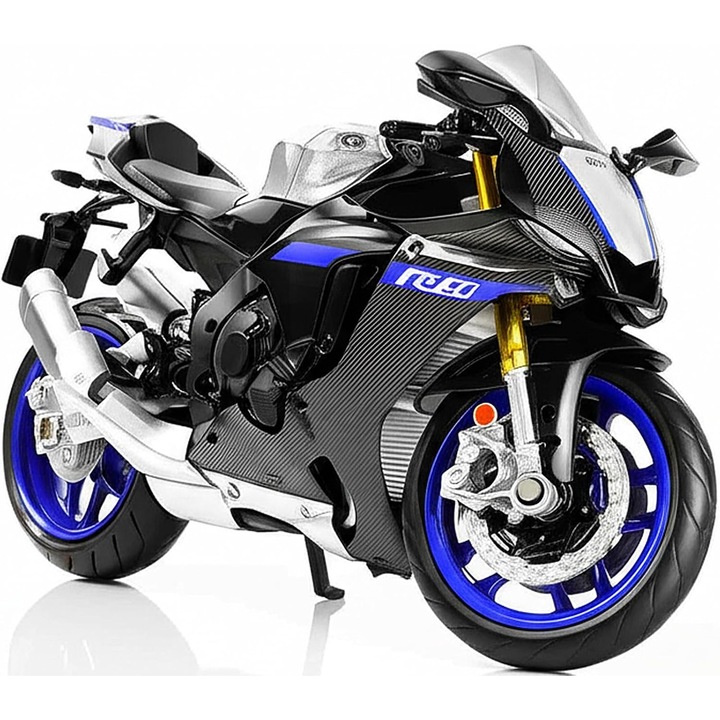 Yamaha R1M Motorkerékpár Modell 1:12 - Fém Fröccsöntött