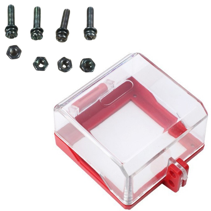 Capac de blocare pentru prize si intrerupatoare, plastic, 10x10x6.5cm