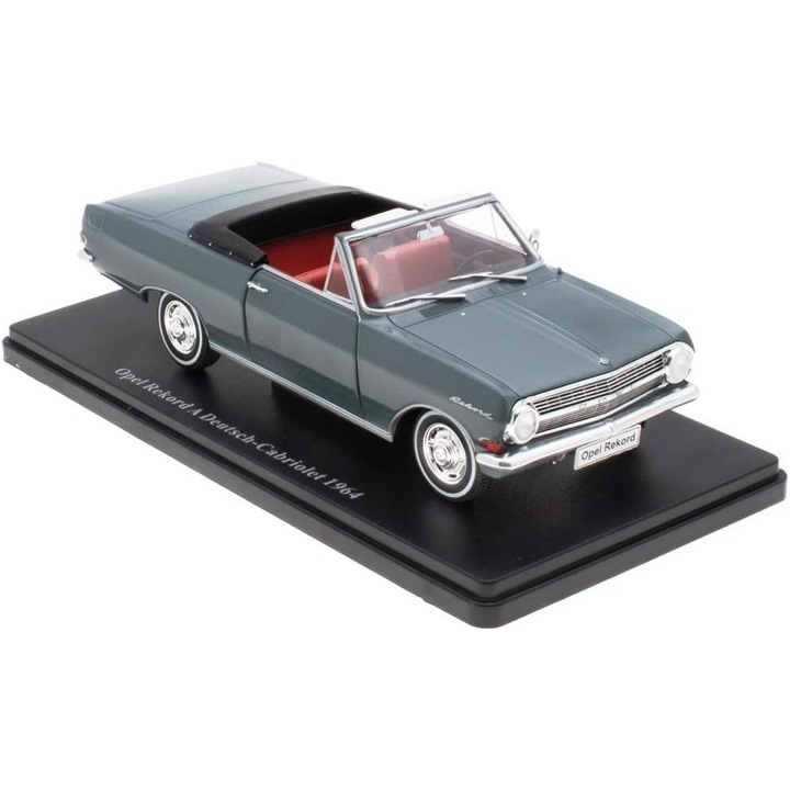 Fém autómodell gyűjtemény 1/24 Opel Rekord A Cabriolet 1964