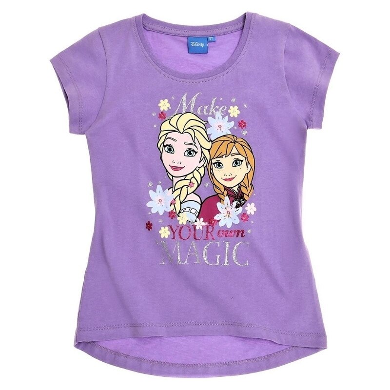 Bluza cu maneca scurta , Disney Frozen, Mov