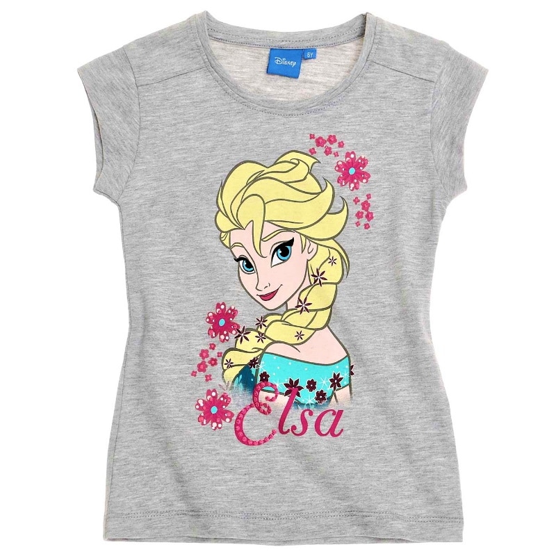 Bluza cu maneca scurta, Disney Frozen,, Gri