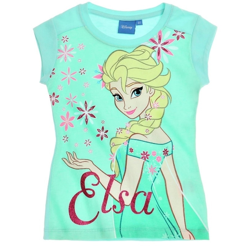 property Greengrocer Darling Bluza cu maneca scurta, Elsa, Disney Frozen, 8 ani/128cm - eMAG.ro