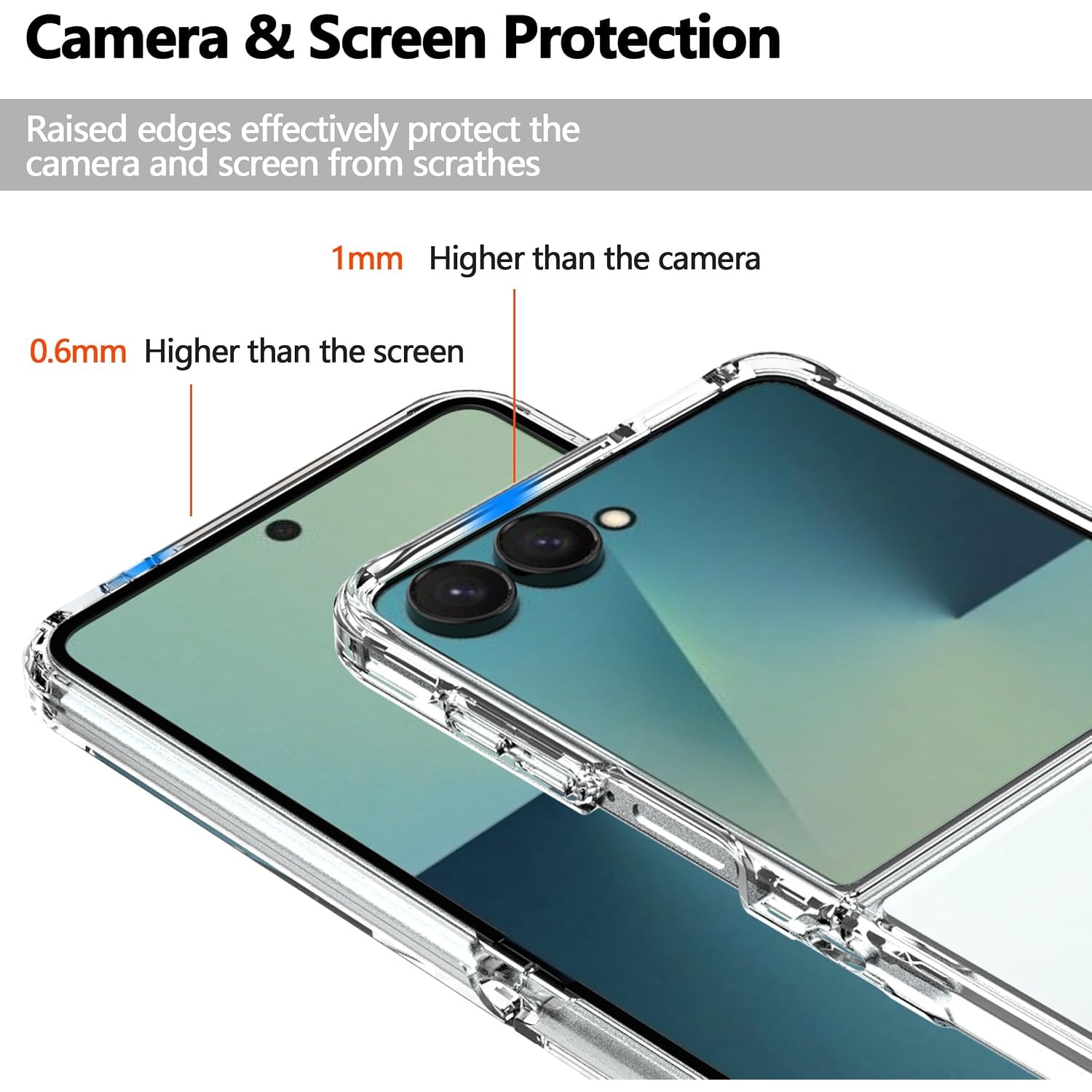 Husa pentru Samsung Galaxy Z Flip 8 Anti-Shock 1.5mm, transparent
