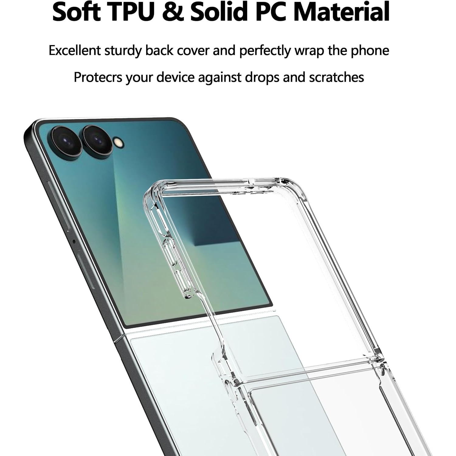 Husa pentru Samsung Galaxy Z Flip 8 Anti-Shock 1.5mm, transparent