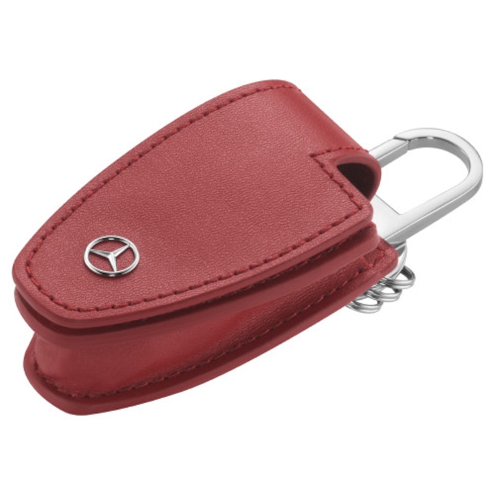 Оригинален капак за защита на ключ Mercedes-Benz - червена кожа