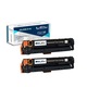285A Set 2 Cartuse toner + 1 top hartie A4 SKY COPY premium Compatibil Canon 285A - Black -2x2200 pagini