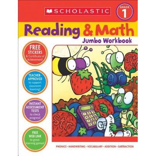 Reading & Math Jumbo Workbook: Grade 1,