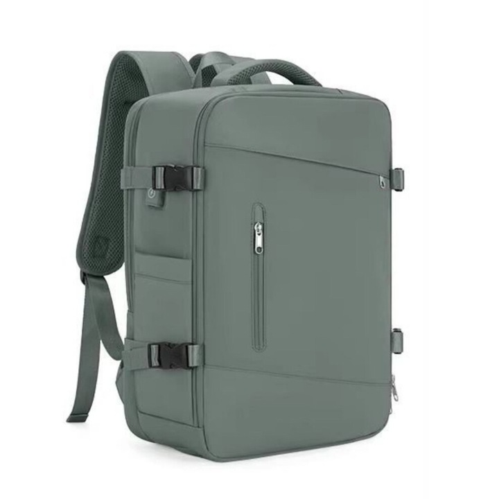 Rucsac laptop 15,6 inch, rezistent, verde armata, 46x32x16cm