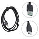 USB-A – USB-C töltőkábel gamer egérhez, fekete, 18x2cm