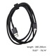 USB-A – USB-C töltőkábel gamer egérhez, fekete, 18x2cm