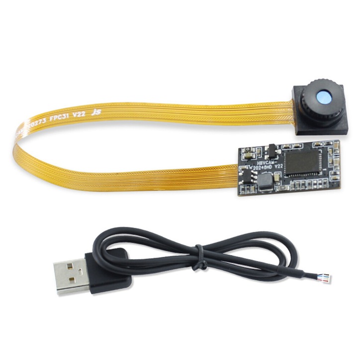 Модул камера 1080P 2MP, широкоъгълен, USB, 13.5x1cm