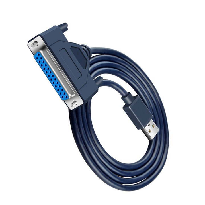 Кабел адаптер за принтер USB към паралелен порт DB25 1.2м PVC