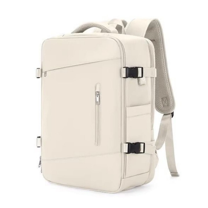 Rucsac laptop 15,6 inch, Oxford, alb, 46x32x16cm