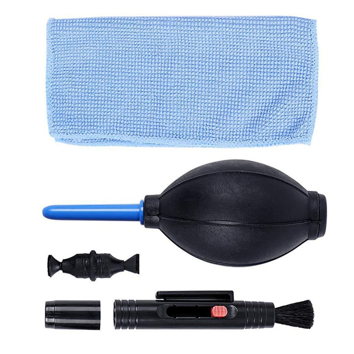 Kit curatare aparat foto 3 in 1, plastic cauciuc, universal