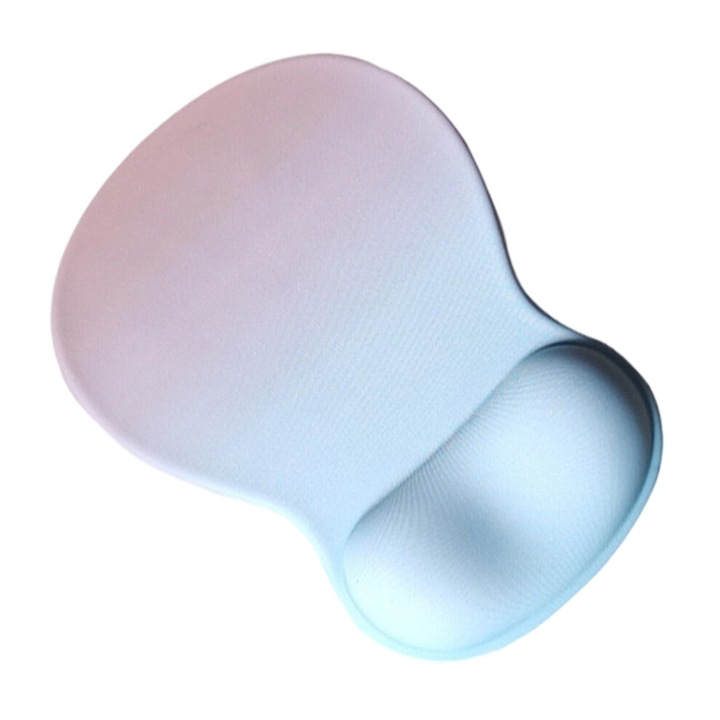 Tapit de mouse ergonomic cu suport pentru incheietura, silicon, multicolor, 19.5x26cm