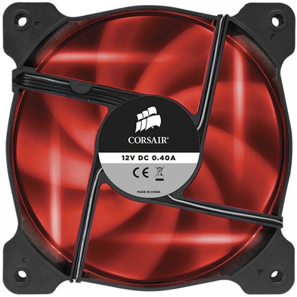 Ventilator carcasa Corsair Air Series AF120 LED Red Quiet Edition, 120x25 mm, 1500 RPM