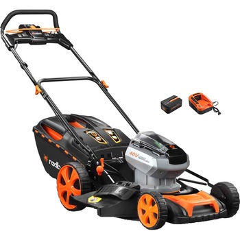 Masina electrica de tuns gazonul pe acumulator Redback E146C, 40 V, 4 Ah, 46 cm latime lucru, 4 functii, reglaj central, 7 trepte taiere, 60 l sac colector, acumulator, incarcator Masina electrica de tuns gazonul pe acumulator Redback E146C, 40 V, 4 Ah, 46 cm latime lucru, 4 functii, reglaj central, 7 trepte taiere, 60 l sac colector, acumulator, incarcator