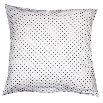 Fata de perna, alb cu buline bluemarin, 40x40 cm Fata de perna, alb cu buline bluemarin, 40x40 cm