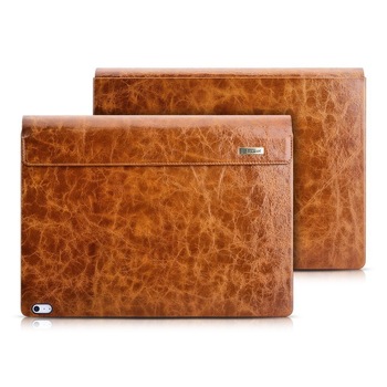 Husa Microsoft Surface Book / Book 2 / Book 3 13.5 inch, iCarer Oil Wax Vintage, piele naturala, culoare Maro Husa Microsoft Surface Book / Book 2 / Book 3 13.5 inch, iCarer Oil Wax Vintage, piele naturala, culoare Maro
