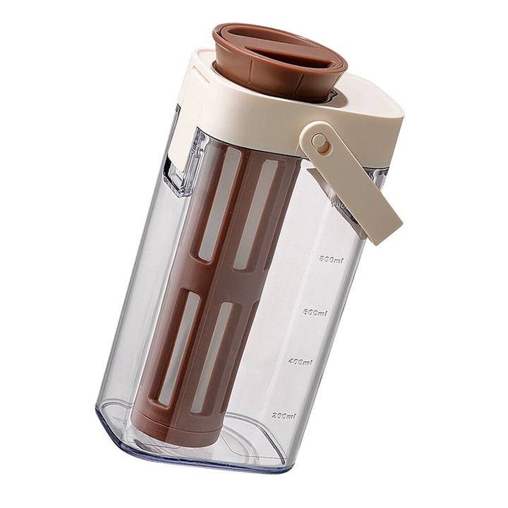 Cafetiera rece manuala cu filtru, 1000ml, transparenta, 8.9x12.6x23cm