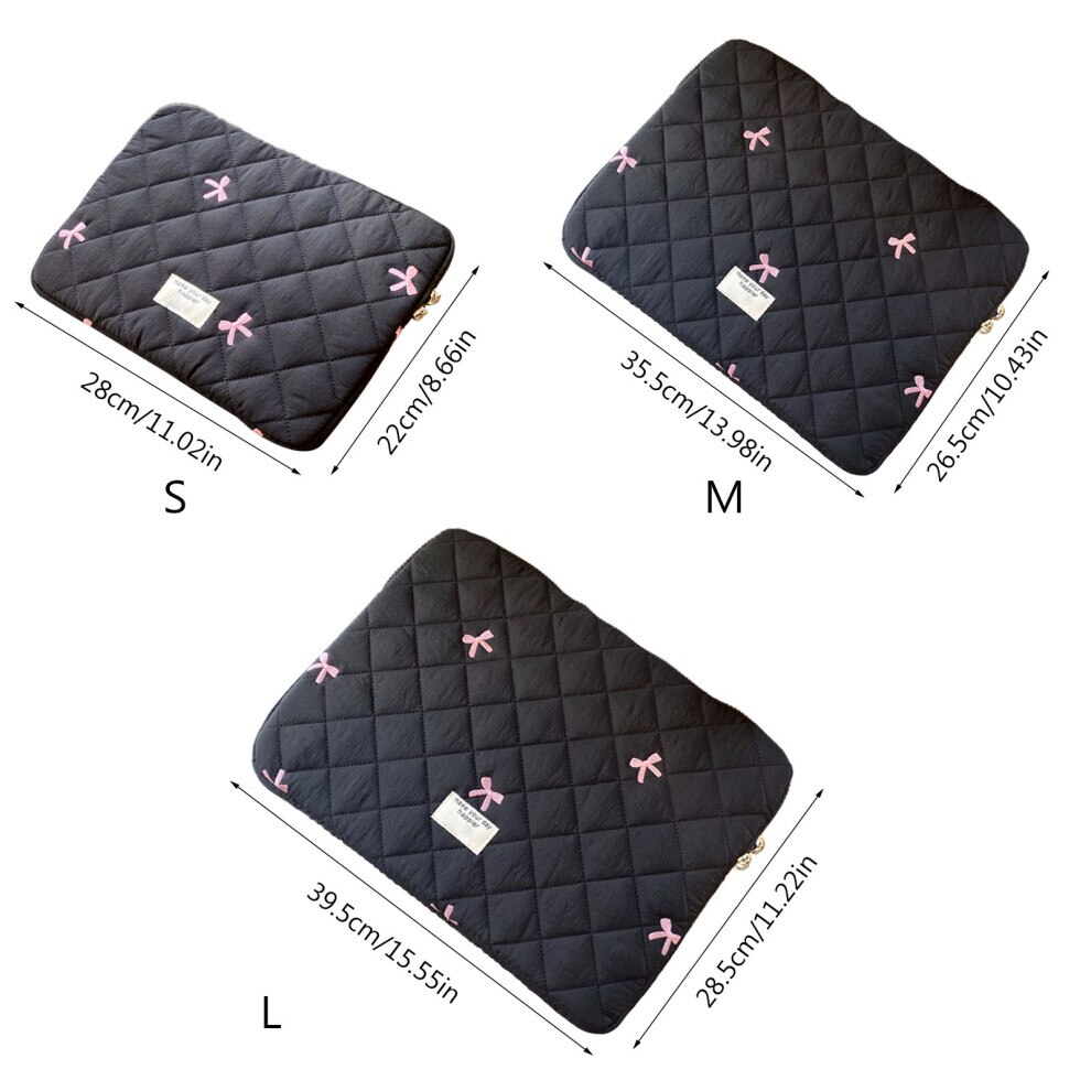 Husa laptop 13-14 inch, model diamant, impermeabila, negru-alb-roz-albastru, 35,5x26,5cm