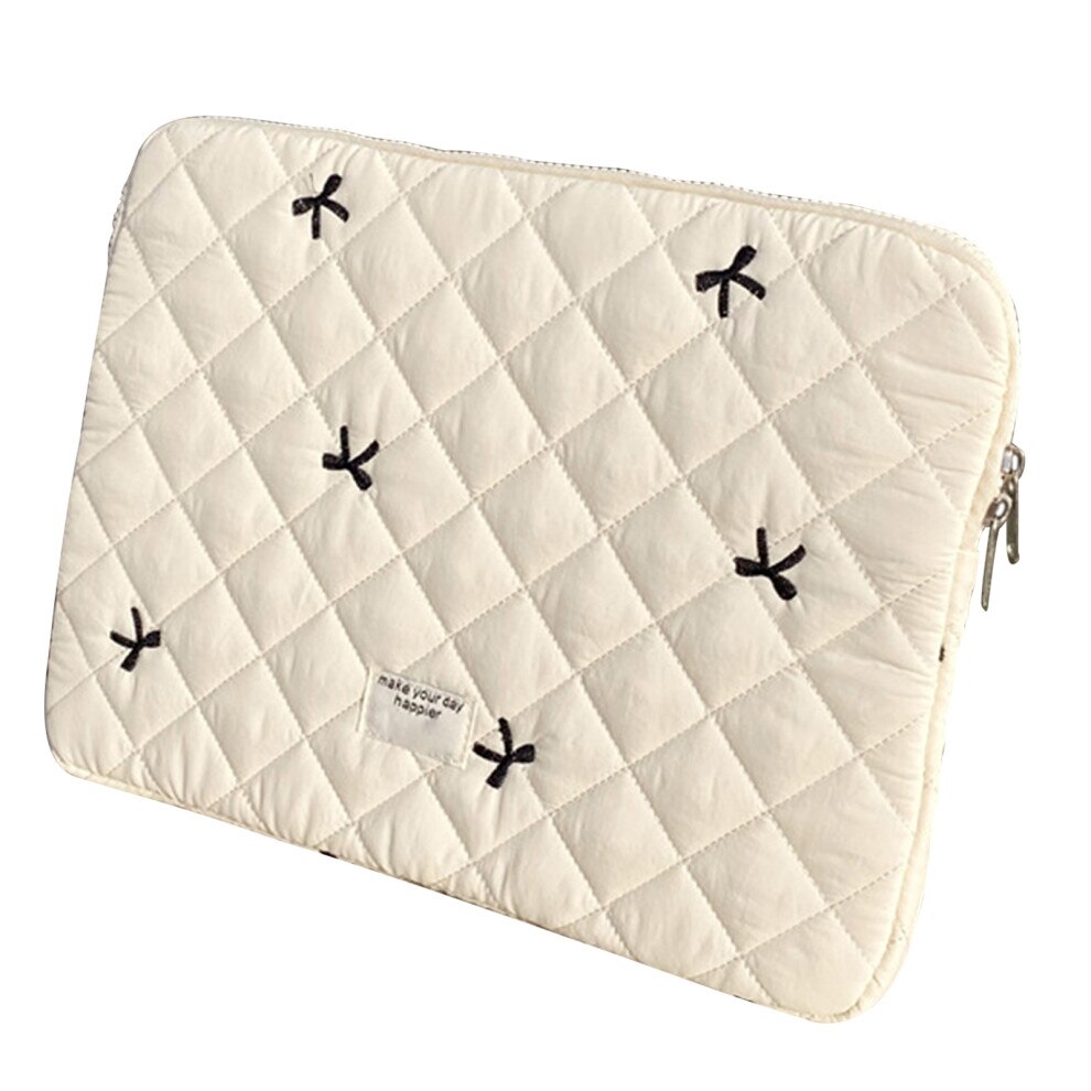 Husa laptop 13-14 inch, model diamant, impermeabila, negru-alb-roz-albastru, 35,5x26,5cm