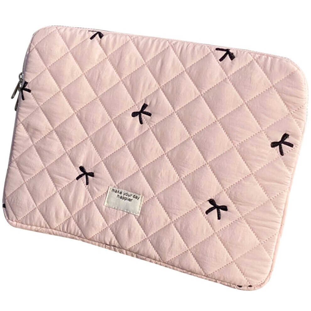 Husa laptop 15,6 inch, material poliester-bumbac, negru, albastru, roz, alb, 39,5x28,5cm