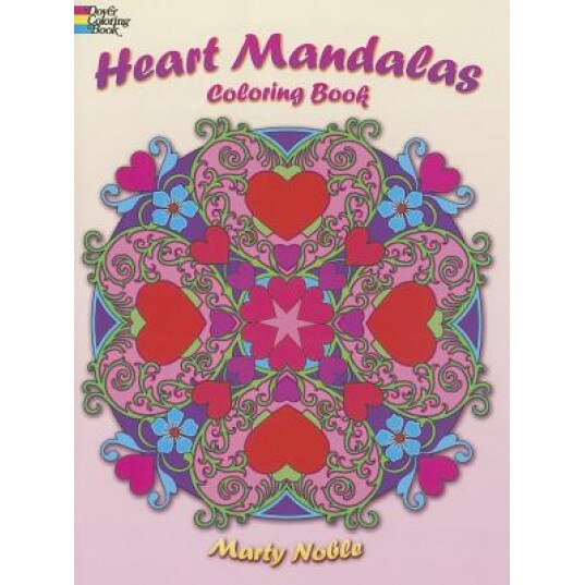 Heart Mandalas Coloring Book, Marty Noble (Author)