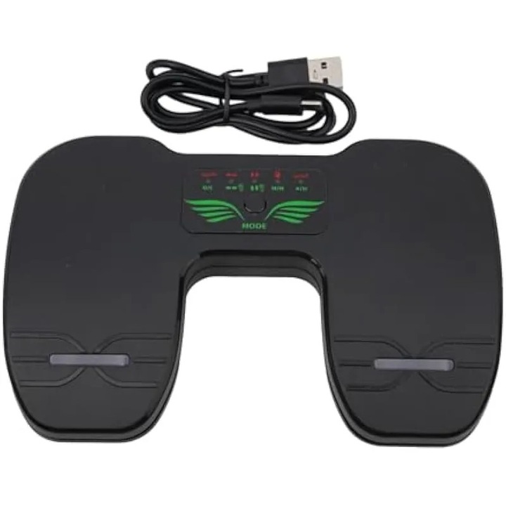 Vezeték nélküli multifunkciós pedál, fekete, LED, ergonomikus, ABS, 1 db