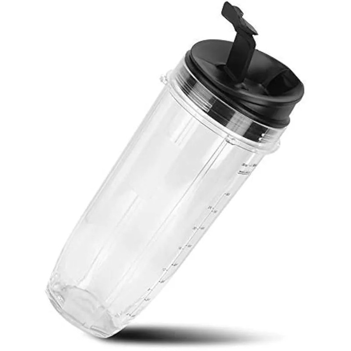 Set piese de schimb pahar si capac pentru blender 900W 1000W, 530ml 710ml 950ml, transparent
