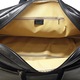 Geanta de voiaj din piele naturala neagra, cu roti si maner retractabil, Suveran, made in italy