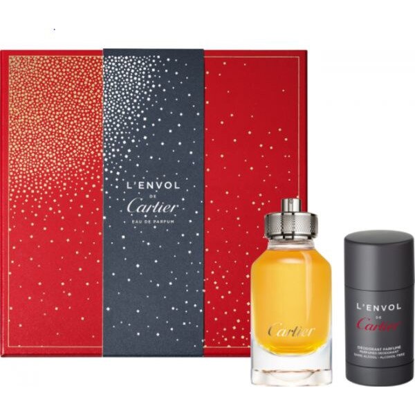 Set Cadou Cartier L`Envol, Barbati, 80 ml Apa de Parfum + 75 ml Deo Stick