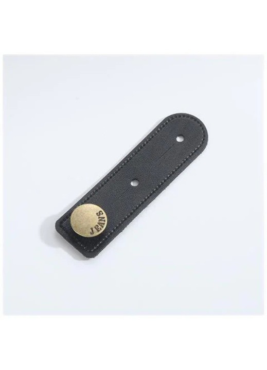 INF Extensie pentru Curea din Piele, Pachet de 5 Extensoare Reglabile pentru Pantaloni Jeans Negru