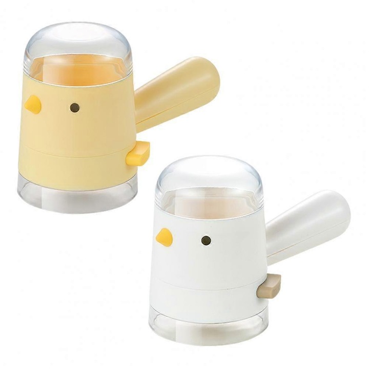 Set 2 dozatoare condimente, plastic, transparent, 0.5g, 10x5cm