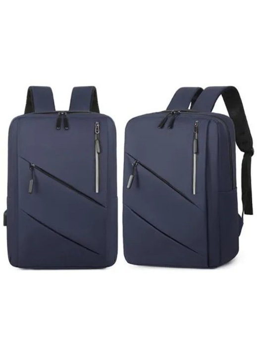 Set 3 rucsacuri albastru 17 inch, mic si mediu, usor