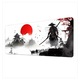 Mousepad XXL K0285-EP0814-HJ29970, imprimare anime samurai, margini cusute, baza antiderapanta, suprafata optimizata pentru gaming, Multicolor