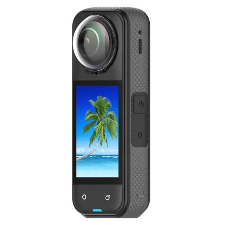 Протектор за обектив Insta360 X4 K0285-EP0818-HJ37949, оптично закалено стъкло, черен