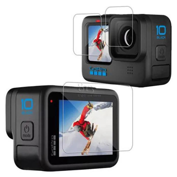 Folie protectoare ecran pentru GoPro Hero 10, negru