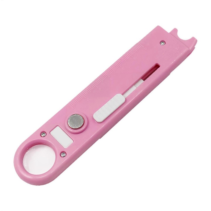 Instrument multifunctional pentru ac de cusut, magnetic, cu lupa si rigla, 35g
