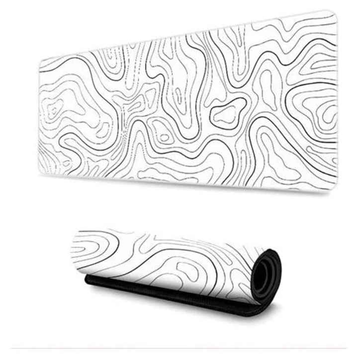 Mousepad mare alb 45x35cm