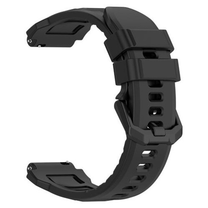 Curea silicon 20mm negru 44mm set