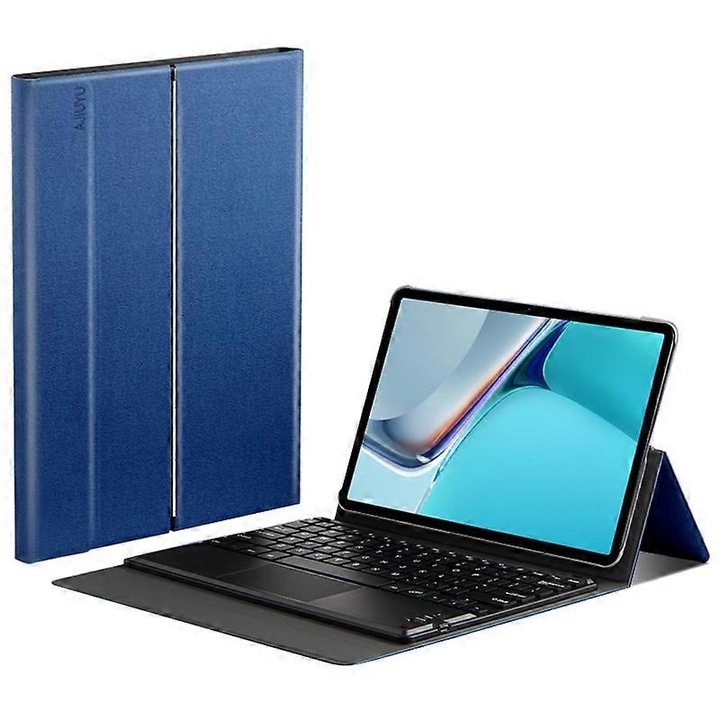 Husa tableta cu tastatura Bluetooth 2-in-1, albastru, 11inch