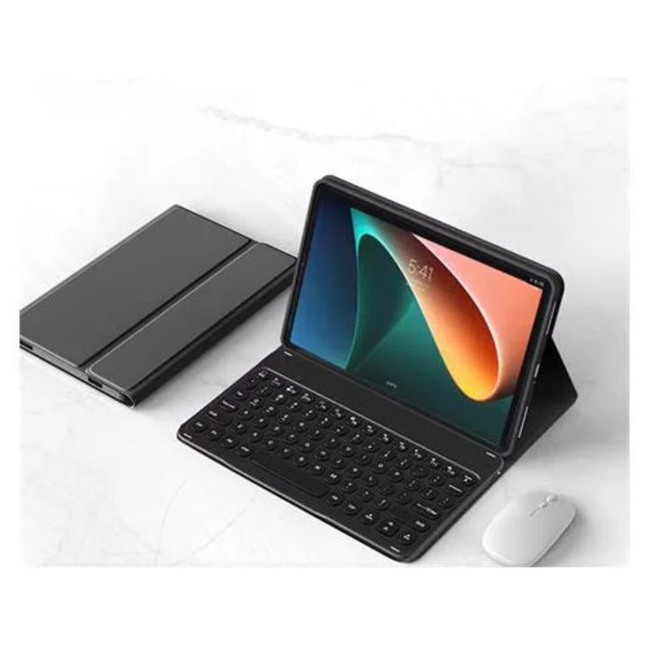 Husa cu tastatura Bluetooth neagra pentru Huawei MatePad 11.5